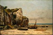 Gustave Courbet Beach in Normandy oil painting reproduction
